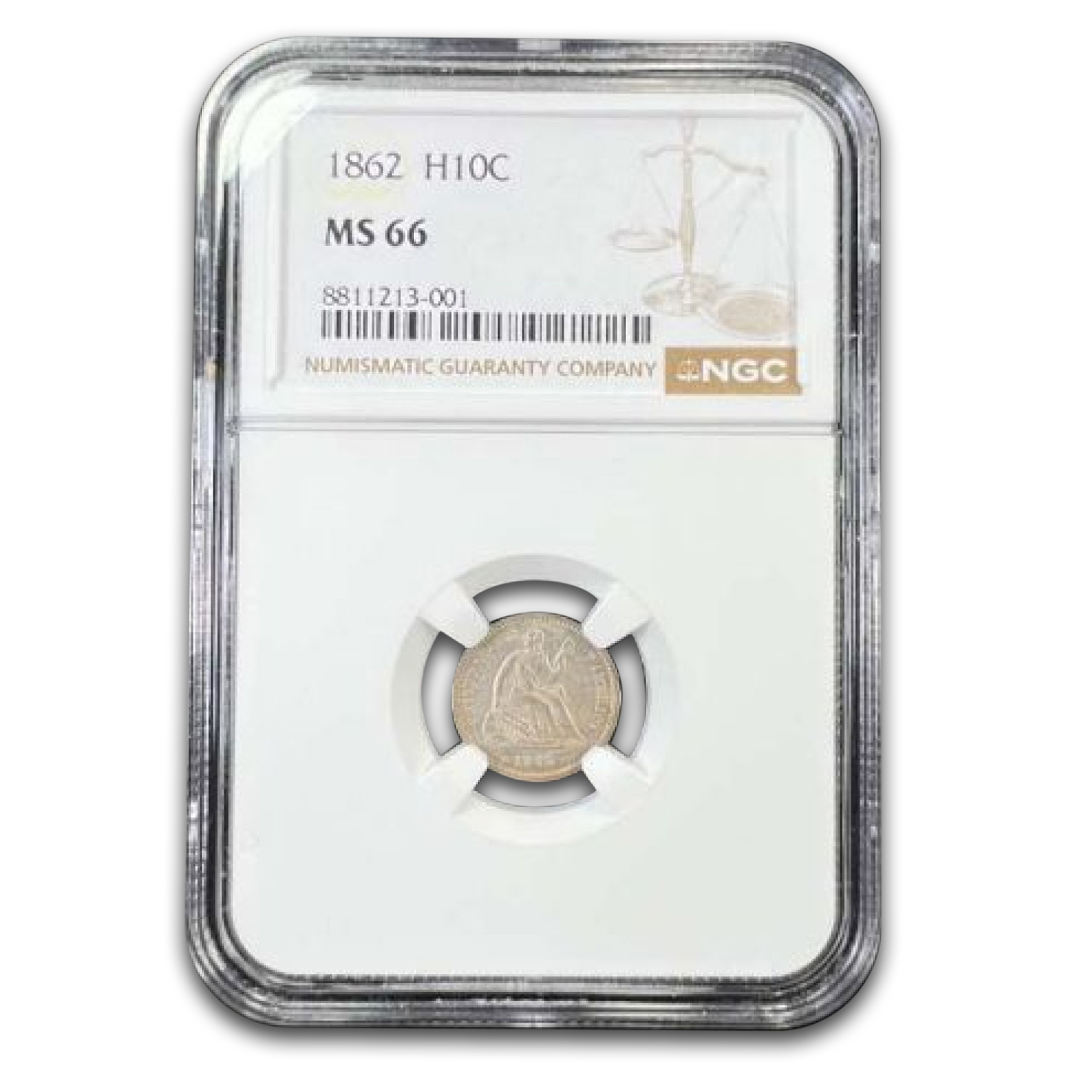 1862 (None) Phil Seated Liberty Half Dime Value - APMEX
